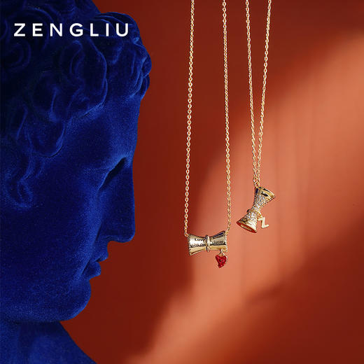 ZENGLIU设计师小蛮腰情侣项链女925纯银一对男女简约锁骨链送闺蜜 商品图0