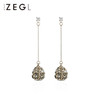 ZEGL复古巴洛克耳环耳坠女气质长款耳夹耳钉高级感2020新款潮耳饰 商品缩略图1