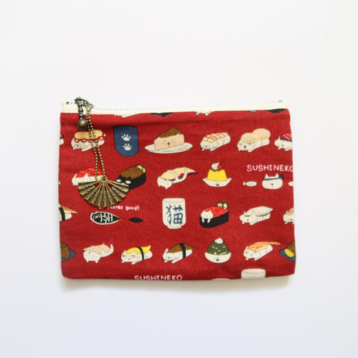 HUJI祤集Komon收纳包插画寿司阿猫 商品图0