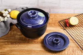 日本进口太树万古烧双盖砂锅煮饭锅日式土锅焖饭锅蓝月