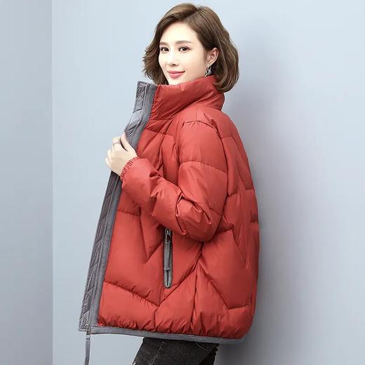 2020冬季新款时尚气质舒适显瘦短款立领棉服 商品图1