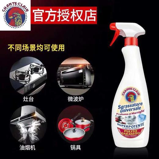 KJ 大公鸡抽油烟机清洁剂 意大利鸡头牌多功能头强力厨房神器油污净600ml 商品图0