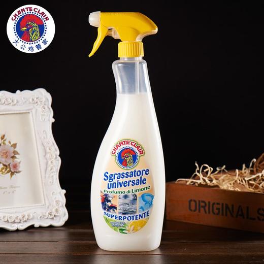 KJ 意大利大公鸡管家头喷雾清洁剂(柠檬味）多功能厨房灶台抽油烟机去油污净600ml(12瓶/箱） 商品图0