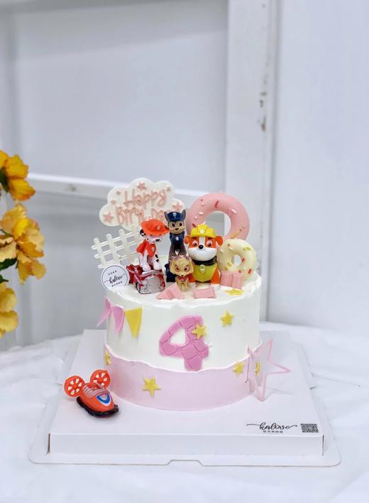 粉色汪汪队主题蛋糕 商品图0