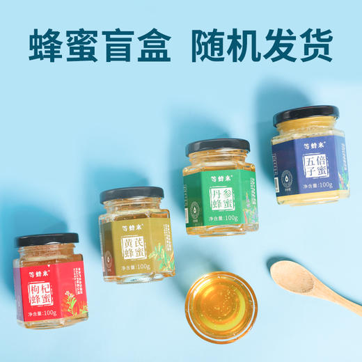 【蜂蜜盲盒】等蜂来天然蜂蜜100g天然蜂蜜，尝鲜不断，多款花蜜随机发货 商品图0