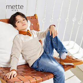 METTE男童装衬衫长袖帅气2020新款纯棉格子潮流时髦儿童男孩衬衣