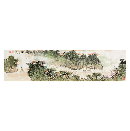 杜文春-真迹-山水画《青山不识我姓字 我亦不识青山名》 办公室 书房 客厅 商品图0