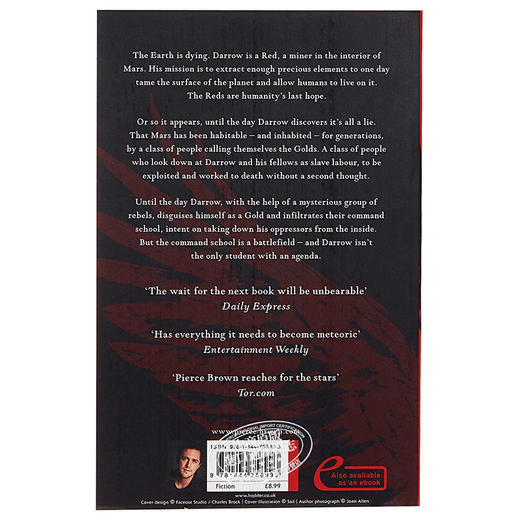 【中商原版】皮尔斯布朗：火星崛起 英文原版 Red Rising 科幻小说 Pierce Brown 商品图1