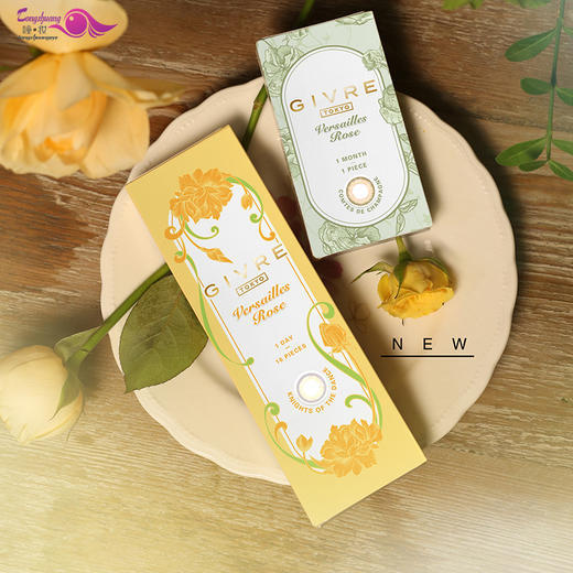 【日抛】绮芙莉凡尔赛玫瑰系列  直径：14.1mm 含水量38%（10片/盒 不同度数请拍两盒） 商品图7