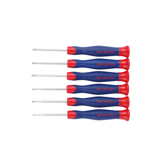 万克宝6PC双色钟表螺丝批组套 史丹利6件套微型螺丝批组 钟表批组套6pc 商品图0