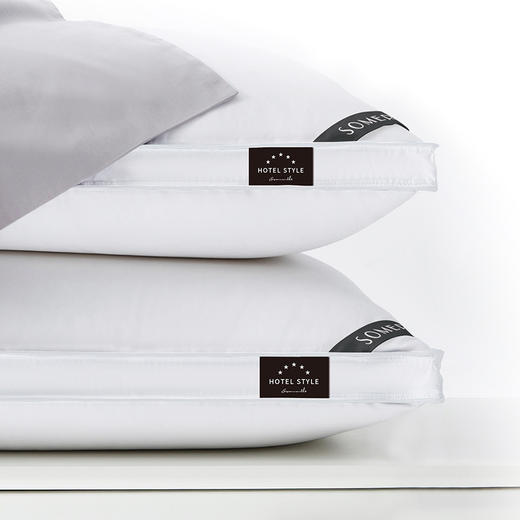 【春上新】10楼 安睡宝  静舒五星级酒店抗菌95%白鹅绒复合鹅毛加长枕43*83*3cm（赠长绒棉枕套1只）吊牌价1999元/只 活动价699元/只 商品图1