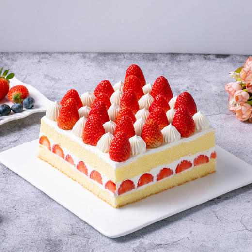 暮雪草莓-陪你从初雪到白头-6英寸【下午茶蛋糕】 商品图2