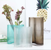 北欧轻奢竖纹玻璃花瓶--1631脚印 商品缩略图0