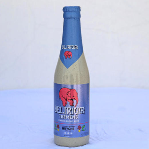 比利时浅粉象啤酒一瓶