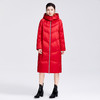 SAINT L’UCK/圣媛女装 新款新年红绗缝连帽长款羽绒服SA420S52 商品缩略图3