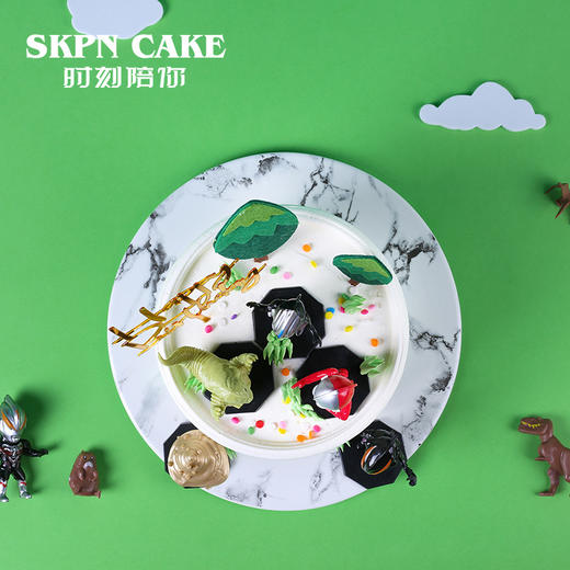 奥特曼儿童生日蛋糕【勇敢打败三个小怪兽】 商品图3