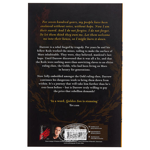 【中商原版】皮尔斯布朗：黄金之子（火星崛起2）英文原版 Golden Son 科幻小说 商品图1