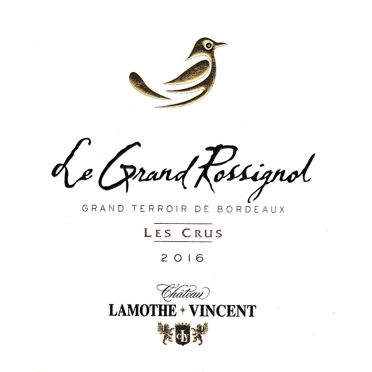 2018 CHATEAU LAMOTHE VINCENT AOC BORDEAUX SUPERIEUR RED - LE GRAND ROSSIGNOL