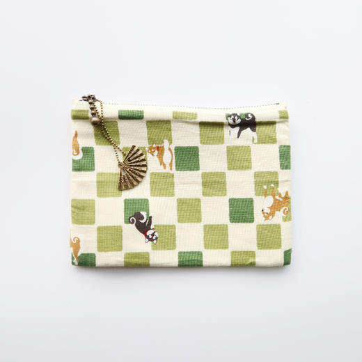 HUJI祤集Komon收纳包插画棋盘格阿柴 商品图2