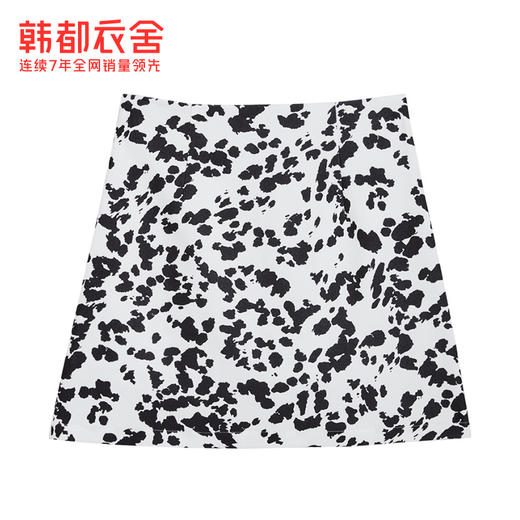 韩都衣舍冬季新款冬天配毛衣半裙高腰A字短款半身裙女IG9330C 商品图3