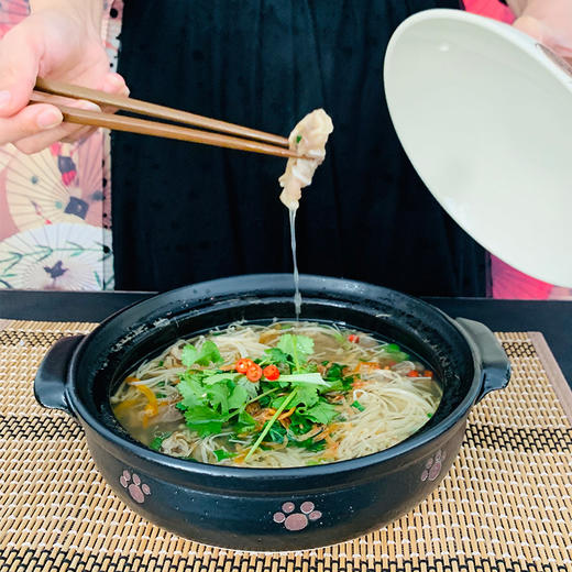 日本进口万古烧福佑美猫咪全家土锅耐高温砂锅炖锅煲汤家用陶瓷锅 商品图1