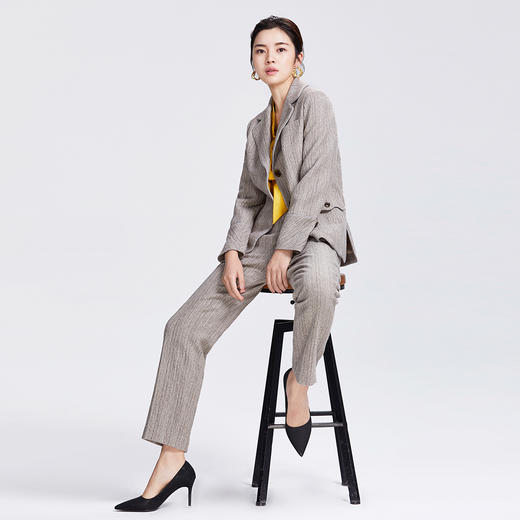 圣三利羊毛裤子直筒SL2036159 商品图3