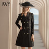 IWY/黑色长袖连衣裙Q501 商品缩略图2