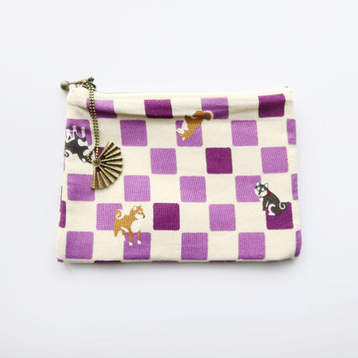 HUJI祤集Komon收纳包插画棋盘格阿柴 商品图3