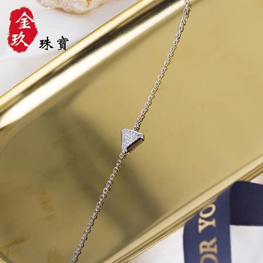 三角时尚镶嵌银S925手链 商品图3