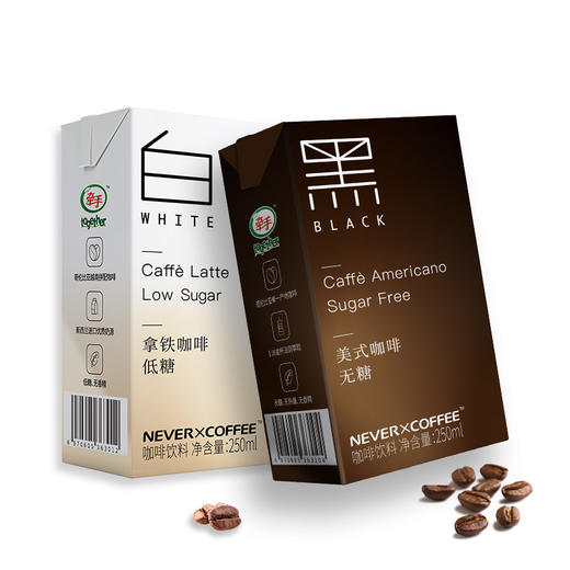 Never Coffee美式/拿铁咖啡即饮250ml，9个月 商品图3
