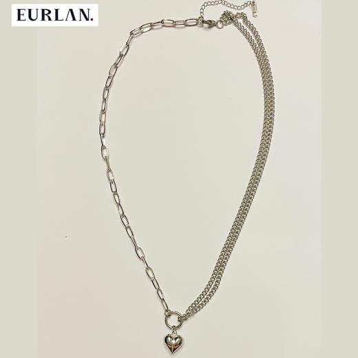 EURLAN.  闺蜜B系列 半双层时尚爱心项链 秋冬毛衣链 商品图2
