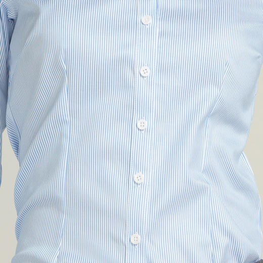 【棉涤混纺】罗蒙衬衫女长袖春夏正装商务通勤职业装工作V领衬衣女 商品图7