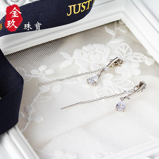 树枝银S925长耳饰 商品图2
