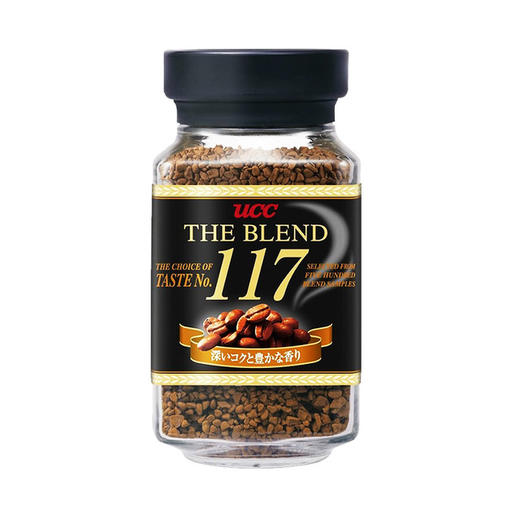 【日本】进口 UCC悠诗诗/优希西117&114纯黑原味醇香速溶无糖咖啡90g/瓶 商品图2