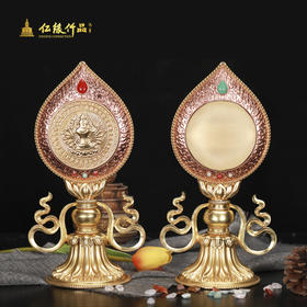 纯铜准提镜摆件