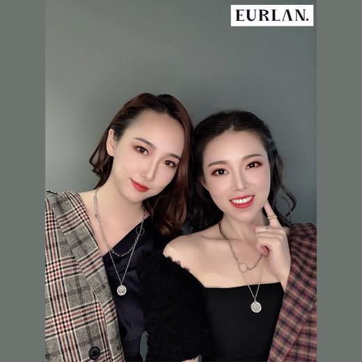 EURLAN.  闺蜜B系列 双层圆币时尚项链 秋冬毛衣链 商品图5