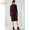 乔万尼冬季宽松大码直筒半高领针织羊毛打底连衣裙女长款EB4M009 商品缩略图3