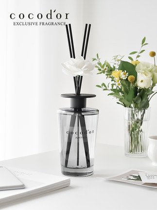 cocodor黑色旗舰版藤条香薰500ml气味清新室内摆件卧室扩香送礼