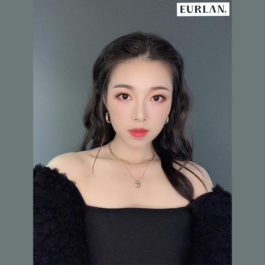 EURLAN.  闺蜜B系列 时尚三层桃心项链 锁骨链 商品图1