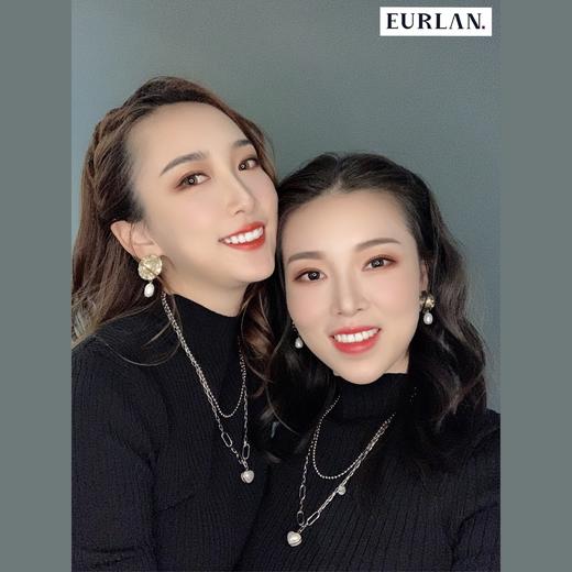 EURLAN.  闺蜜B系列 时尚双层爱心项链 秋冬毛衣链 商品图3