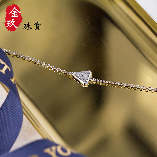 三角时尚镶嵌银S925手链 商品图4