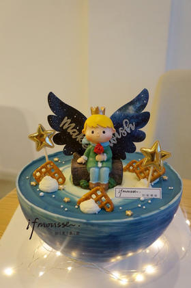 「男孩」深蓝星球 小王子 8寸有翅膀