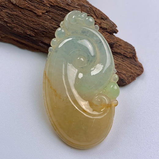 派瑞翡翠 翡翠挂件 糯种 翡色 商品图0