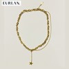 EURLAN.  闺蜜B系列 半双层时尚五角星项链 秋冬毛衣链/锁骨链 商品缩略图6