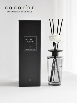 cocodor黑色旗舰版藤条香薰500ml气味清新室内摆件卧室扩香送礼 商品图3