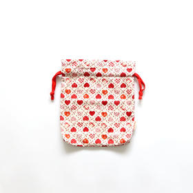 HUGOJIRO中号束口袋插画小爱心