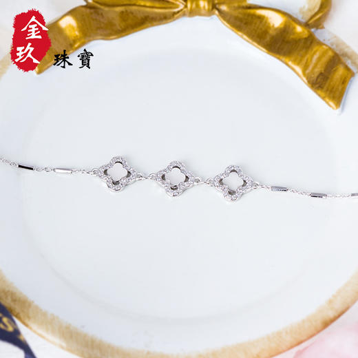 幸运草银S925手链 商品图3