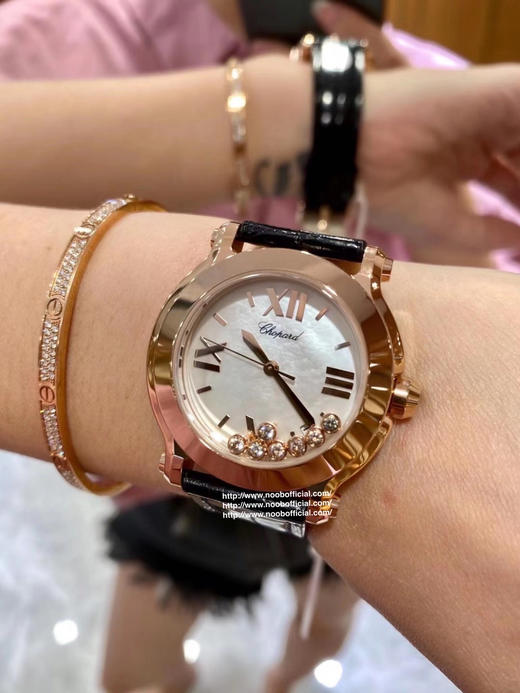 YF萧bang快乐钻系列278492-9001腕表，尺寸36 mm，原装ETA-955.112，进口美洲鳄鱼皮，石英机芯，透底，皮表带，女士腕表 商品图10