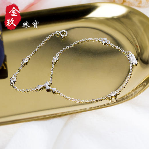 蝴蝶结银S925手链 商品图1