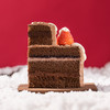 【圣诞节专款】圣诞雪人树桩  手工刻制树桩年轮，奏响舌尖的圣诞颂歌 2磅8寸（赣州幸福西饼蛋糕） 商品缩略图1